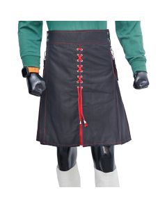 Hybrid Kilt Black and Red - Premium Quality
