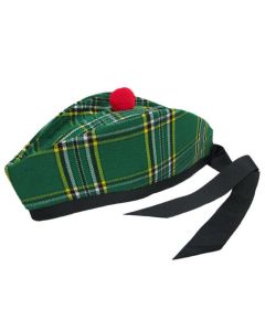 Irish National Tartan Glengarry Hat