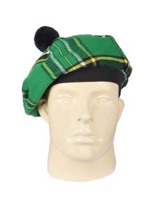 Irish National Tartan Tammy Hat Front