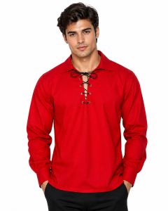 Jacobite Ghillie Kilt Shirt Red

