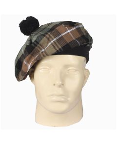 Lamont Weathered Tartan Tammy Hat Front