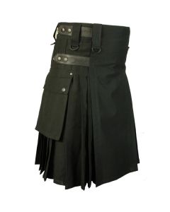 Leather Straps Fashion Utility Kilt