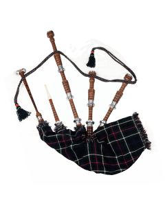 MacKenzie Modern Tartan Natural Finish Scottish Bagpipe