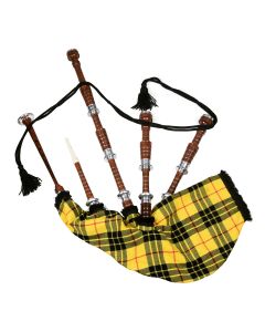 MacLeod of Lewis Tartan Natural Finish Scottish Bagpipe