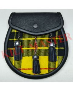 Macleod of Lewis Tartan Leather Sporran Front