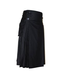Men Long Fashion Winter Warm Utility Kilt Men Long Kilt