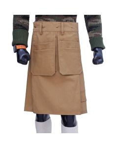 Multi Pocket Khaki Utility Working Kilt Main