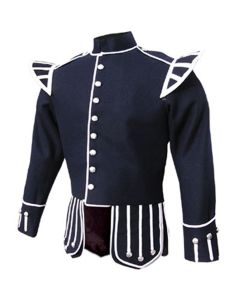 Navy Blue Doublet Pipe Band Jacket