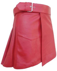 Pink Leather Kilt