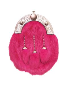 Pink Rabbit Fur Sporran