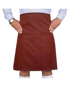 Premium Handmade Solid Brown Wool Kilt