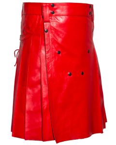 Red Leather Kilt