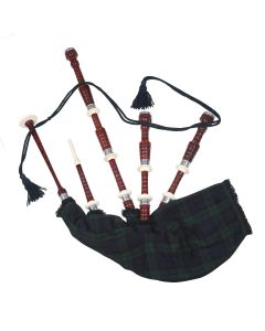 Rosewood Black Watch Tartan Bagpipe