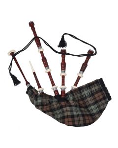 Rosewood Black Watch Weathered Tartan Bagpipe