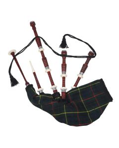 Rosewood Hunting Stewart Tartan Bagpipe