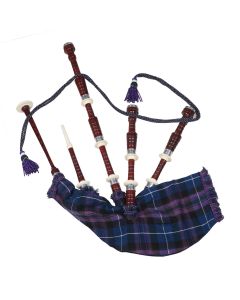 Rosewood Pride of Scotland Tartan Bagpipe