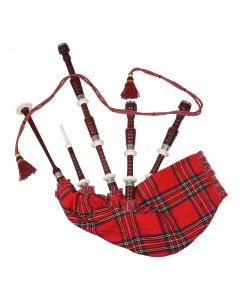 Rosewood Royal Stewart Tartan Bagpipe