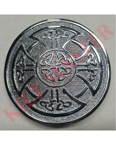 Round Celtic Knot Kilt Belt Buckle silver
