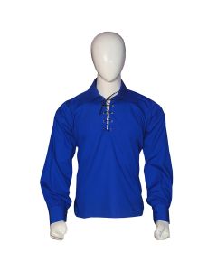 Royal Blue Jacobite Ghillie Shirt Front