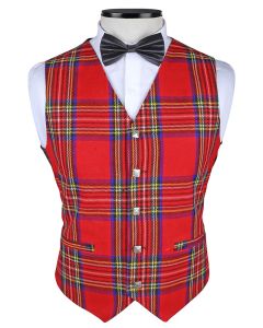 Royal Stewart Tartan Vest Front