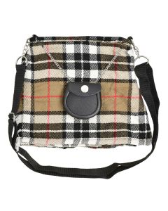 Scottish Camel Thompson Tartan  Ladies Hand Bag
