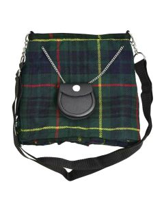 Scottish Hunting Stewart Tartan Ladies Shoulder Bag Front