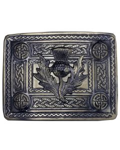 Scottish Thistle Badge Kilt Belt Buckle Antique Finish