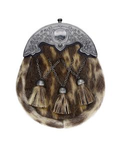 Seal Skin Sporran with Antique Chrome Cantle