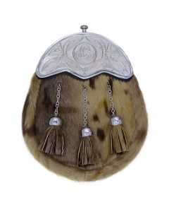 Seal Skin Sporran with Silver Plated Cantle