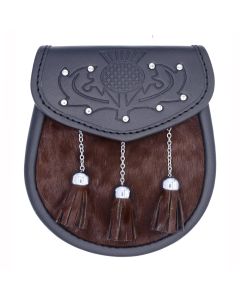 Semi Dress Scottish Brown Seal Skin Sporran