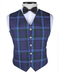 Spirit of Scotland Tartan Vest Front