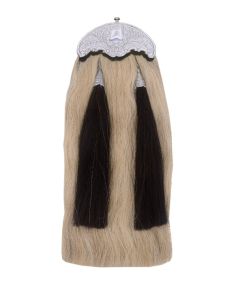 Sporran of Horse Hair with Two Black Tassels