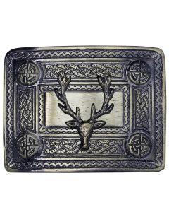 Stage Head Badge Celtic Kilt Belt Buckle Antique Finish