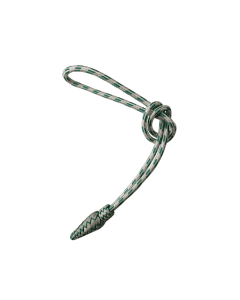 Sword knot white with green inlay
