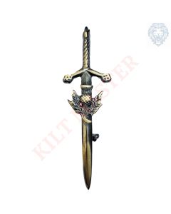 Antique Thistle Sword Kilt Pin | High-Quality & Elegant
