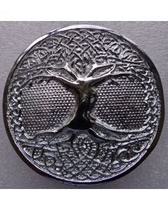Tree Celtic Round Kilt Belt Buckle