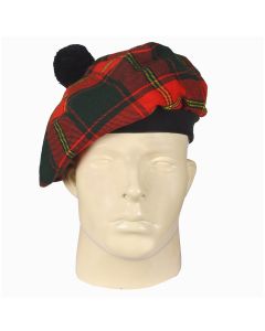 Ulster Red Irish Tartan Tammy Hat - Tam O Shanter Hat