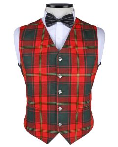 Ulster Red Irish Tartan Vest Front