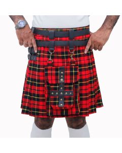 Wallace Tartan Modern Adjustable Utility Kilt