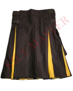 Women Black Hybrid Kilt