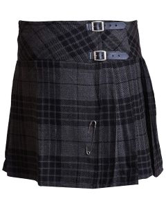 Women Hamilton Grey Tartan Skirt
