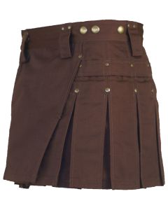 Women Kilt Brown