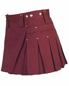 Women Kilt Maroon