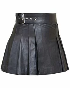 Women Leather Kilt