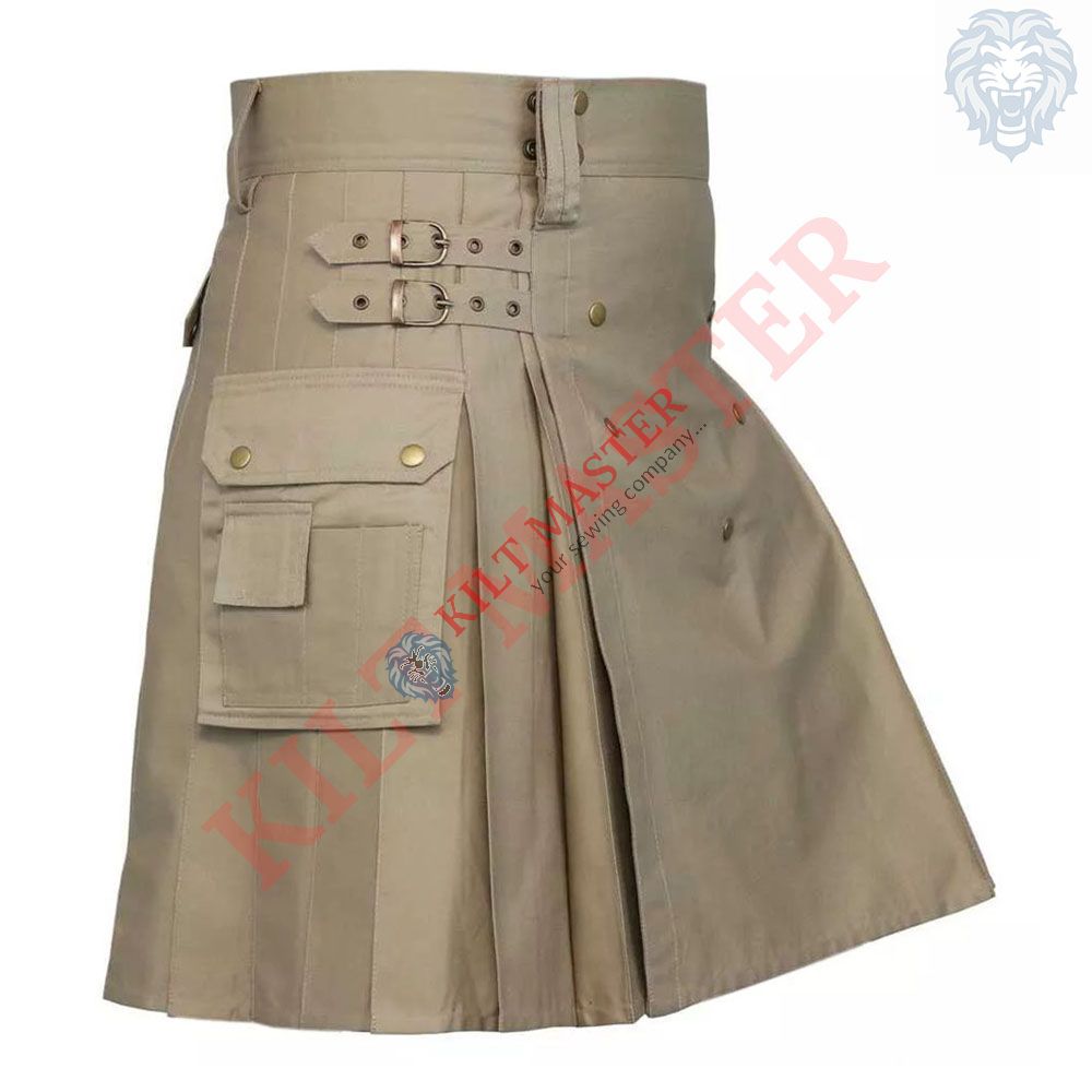 Khaki Utility Kilt
