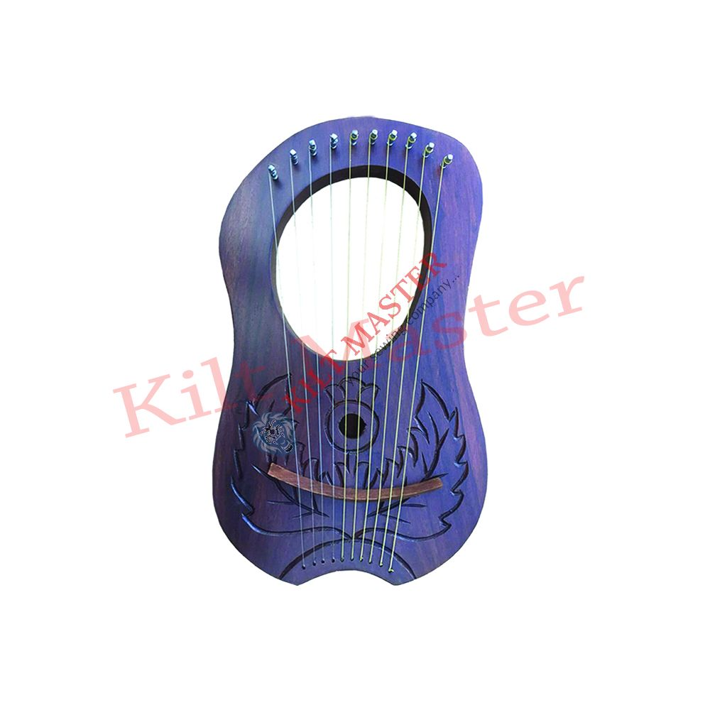 10 Metal Strings Thistle Design Lyra Harp | best Lyra Harps for sale 