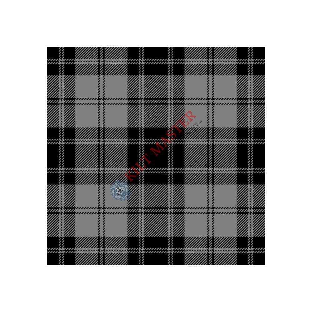 Douglas Black White Tartan kilt 