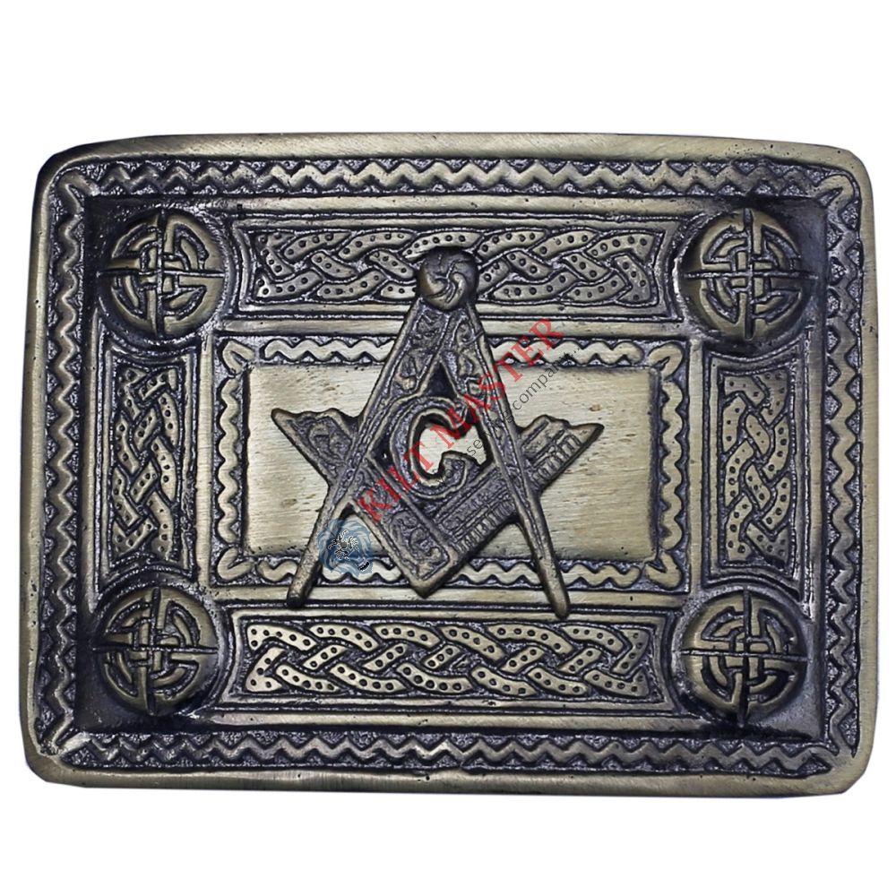 Masonic Badge Kilt Belt Buckle 