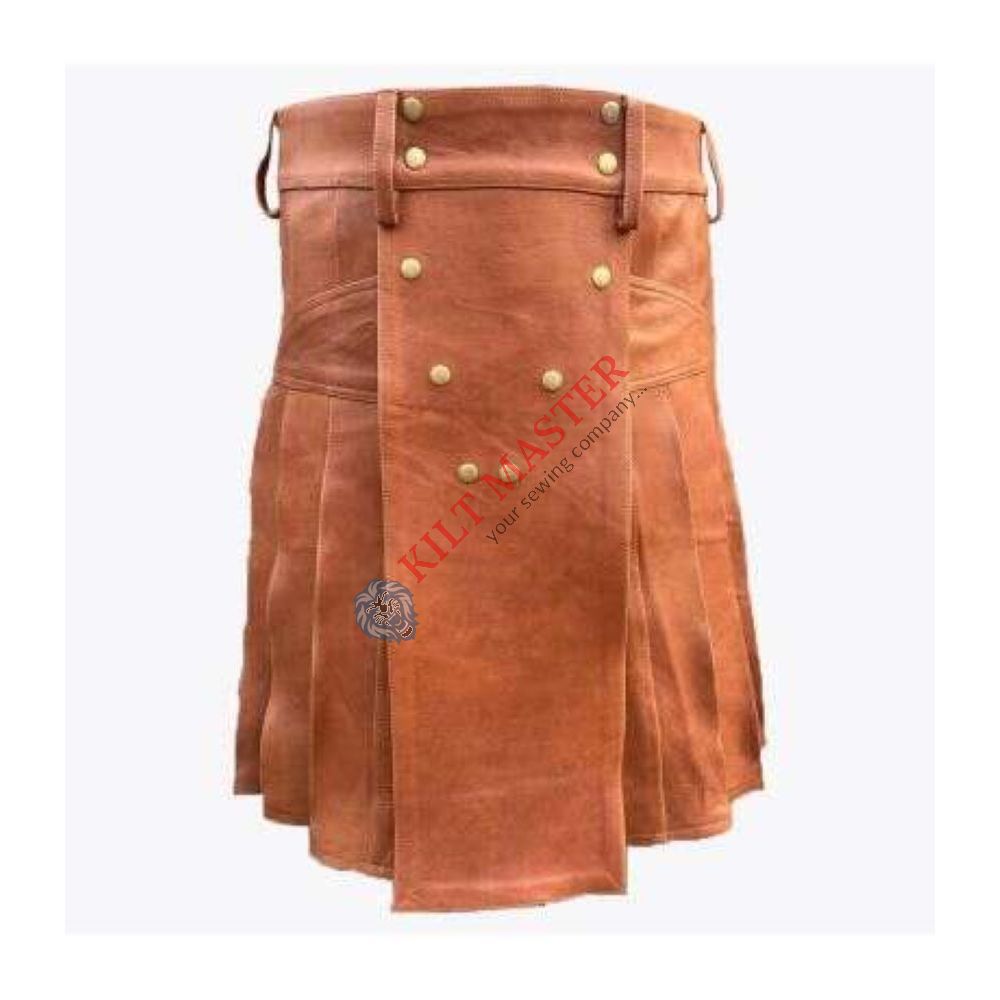 Scottish Leather Kilt