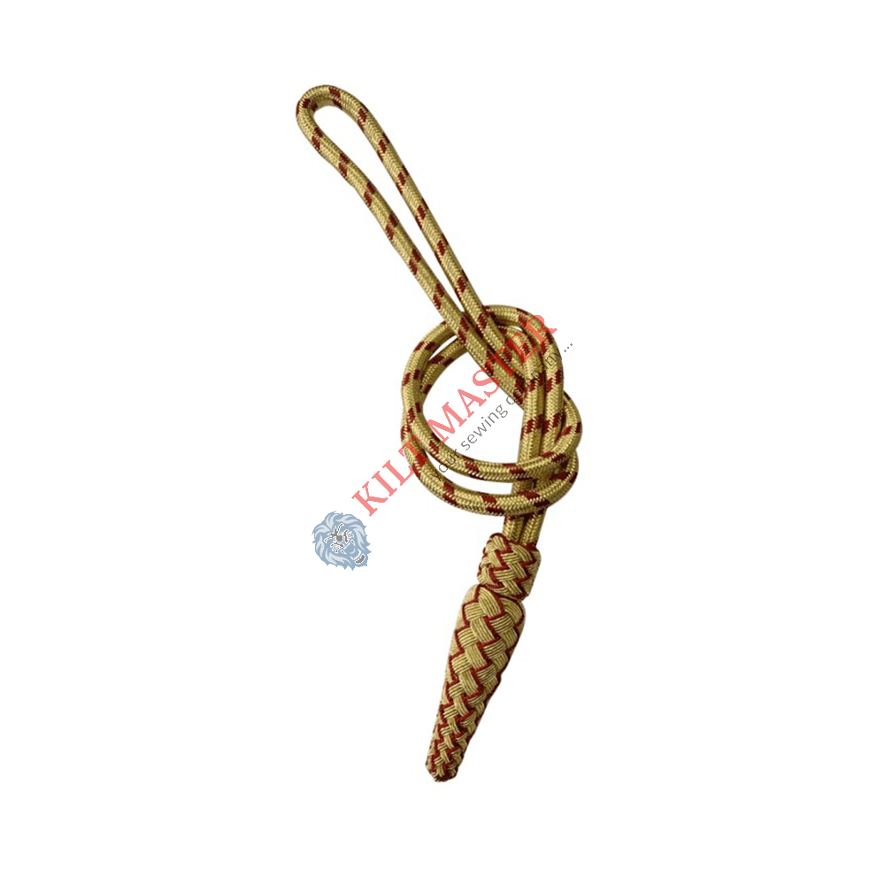 Sword knot gold and red with cones for higher ranks